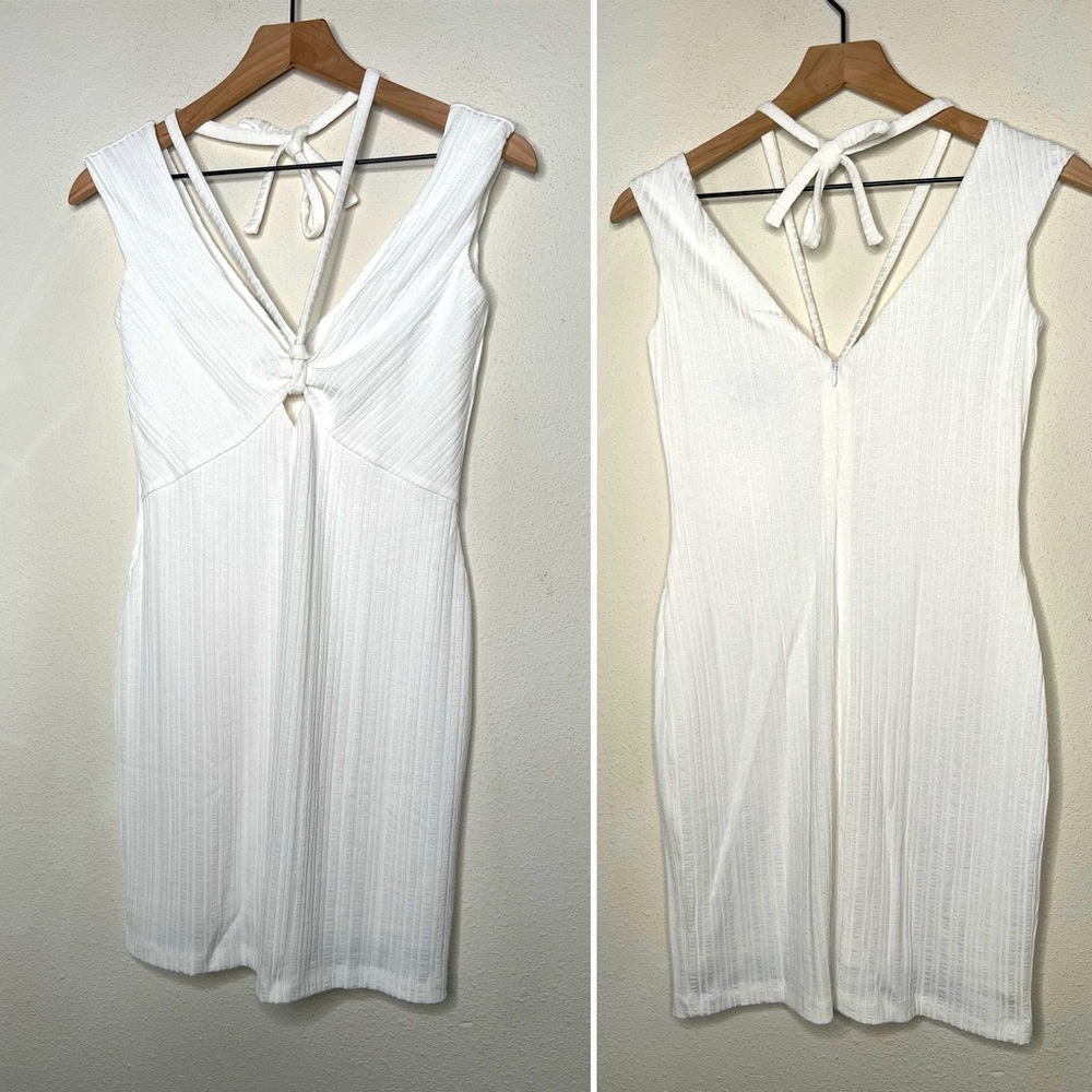 RUMER Sorrento Mini Dress, White, size L NWT - Picture 2 of 5